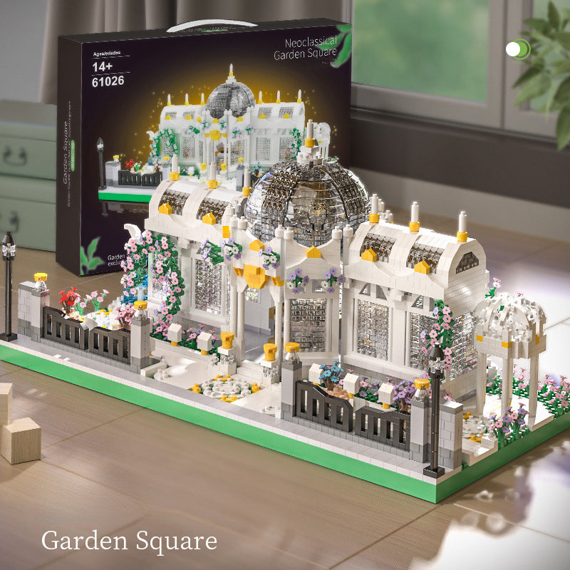 Garden Plaza Building Blocks 6700pcs Advanced Micro-Landscape Architecture Model Kit for Adults Teens Ages 14+ - Display Collector Gift for Christmas Birthday Halloween