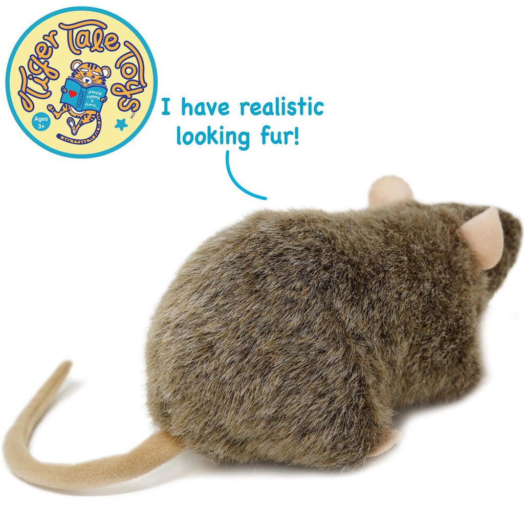 Rat Stuffed Animal Plush 7 Inch – Reuben The Rat by Viahart, Super Soft Norway Rat Plush Toy with Story, CPSIA Safe, Gift for Kids & Rat Lovers Ages 3+