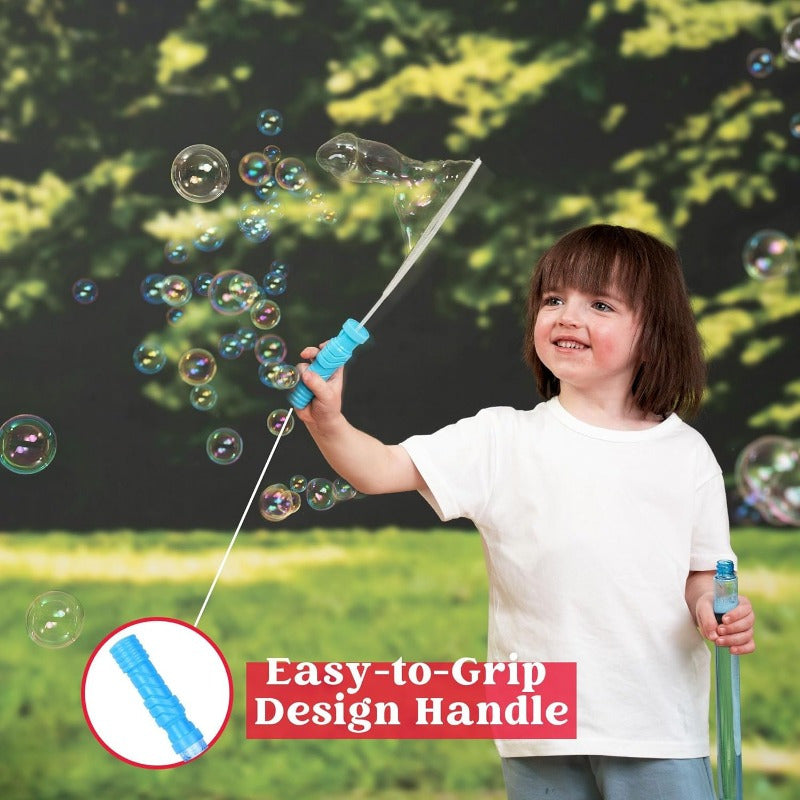 Halloween Bubble Wands for Kids 12 Pack – 14.6 Inch Large Bulk with Bubble Solution Refill, Trick or Treat Party Favors, Outdoor Halloween Gift Boys Girls