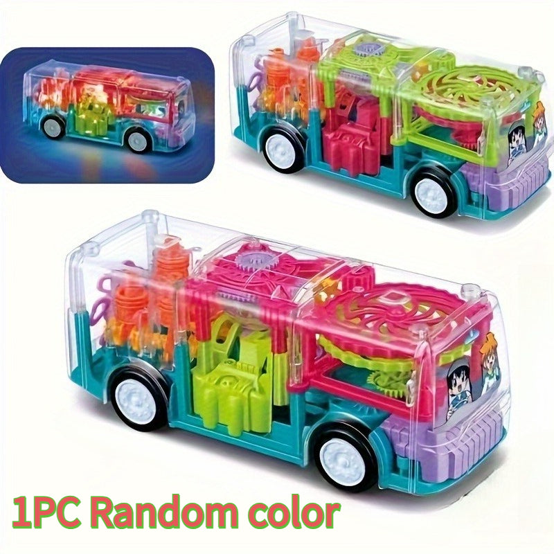 Electric School Bus Toy for Kids - Interactive Light & Music Moving Toy, Educational Baby Toy for Boys Girls, Easter Valentine Classroom Gift, Random Color