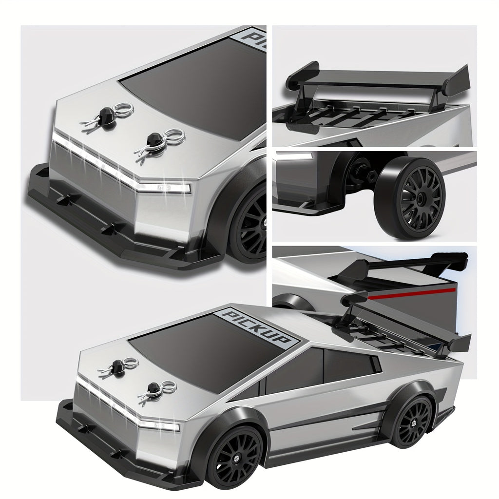RC Car 1:24 Scale 4WD High Speed Drift Car with LED Lights & 2.4GHz Remote Control – All Terrain Off-Road Toy Car for Kids Boys Girls, Birthday Christmas Halloween Gift