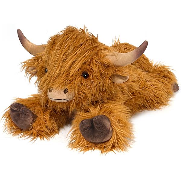 Weighted Stuffed Animal Heatable Plush by CUCKOOL, Lavender-Scented Highland Cow and Animal Companions for Cozy Downtime and Gift Giving