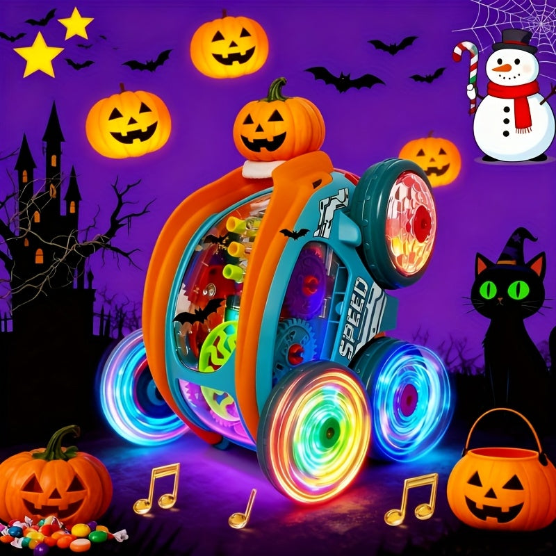 Automatic Dump Truck Toy with Colorful Lights & Music Auto Rolling Fun – Kids Birthday Christmas Halloween Thanksgiving Party Gift Boys Girls