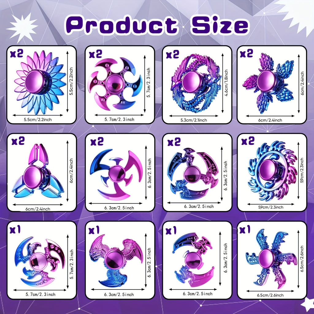 Fidget Spinners 20 Pack for Kids & Adults – Cool Sensory Hand Spinner Bulk Set, Party Favors, Goodie Bag Stuffers & Classroom Prizes