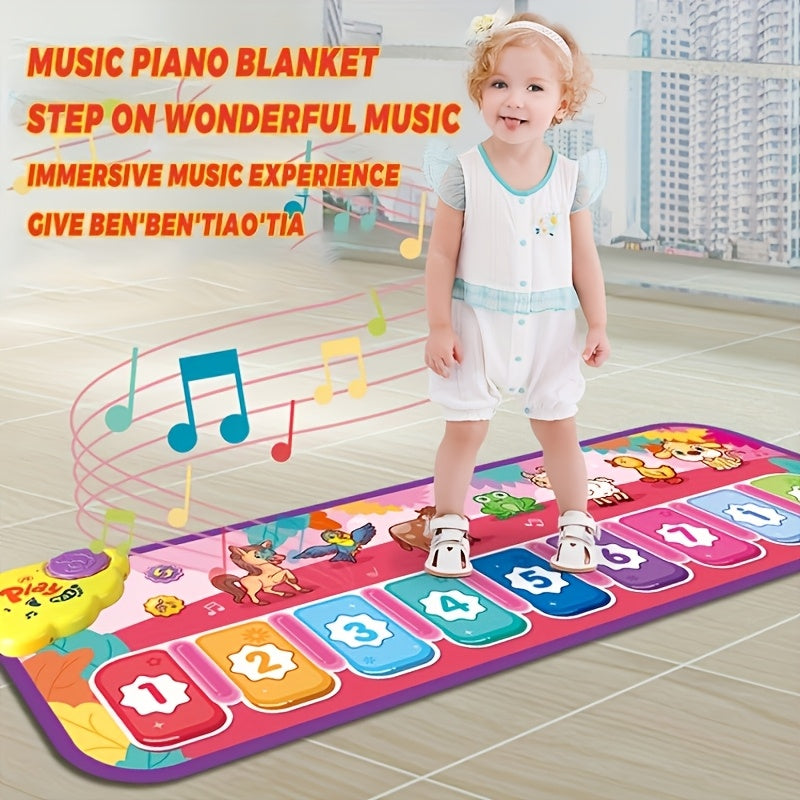 Kids Music Pedal Piano Toy with Animal Sounds & Imitation Play – Multifunctional Educational Early Childhood Musical Toy for Toddlers Boys Girls
