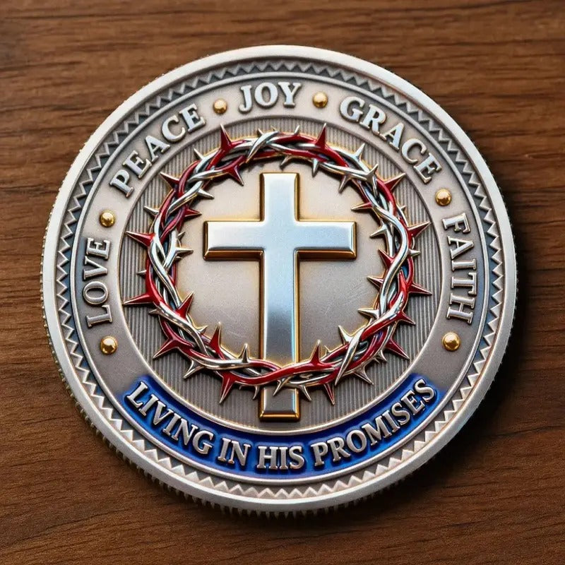 Jesus Token The True Light John 1:9 – 3-Piece Religious Commemorative Coin Set – Christian Novelty Collector Token – Faith Keepsake Gift for Teens & Adults – Easter, Christmas & Church Gift