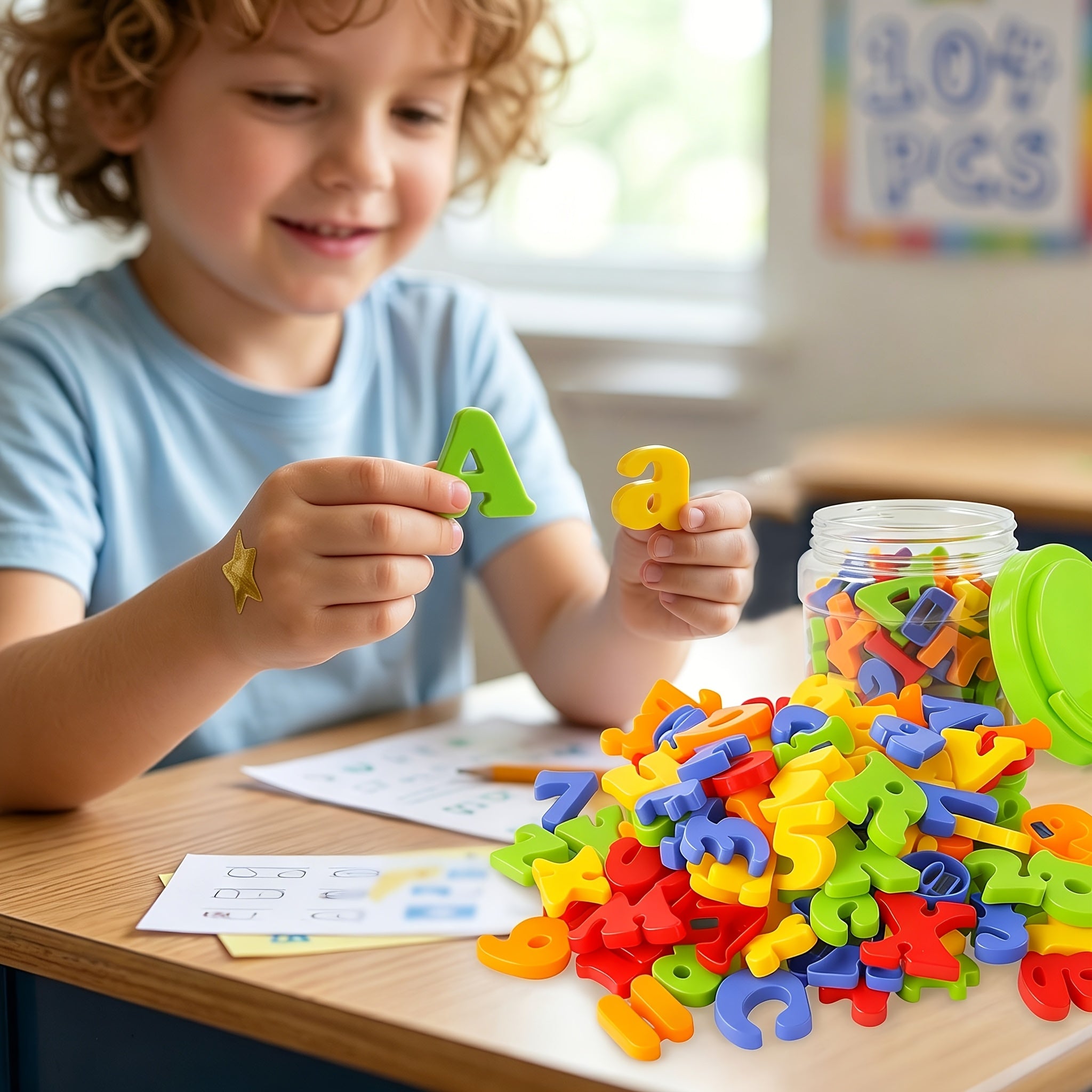Magnetic Letters and Numbers for Fridge – 103pcs ABC 123 Educational Toy with Uppercase & Lowercase Letters and Numbers 0-9 for Spelling, Counting & Preschool Learning
