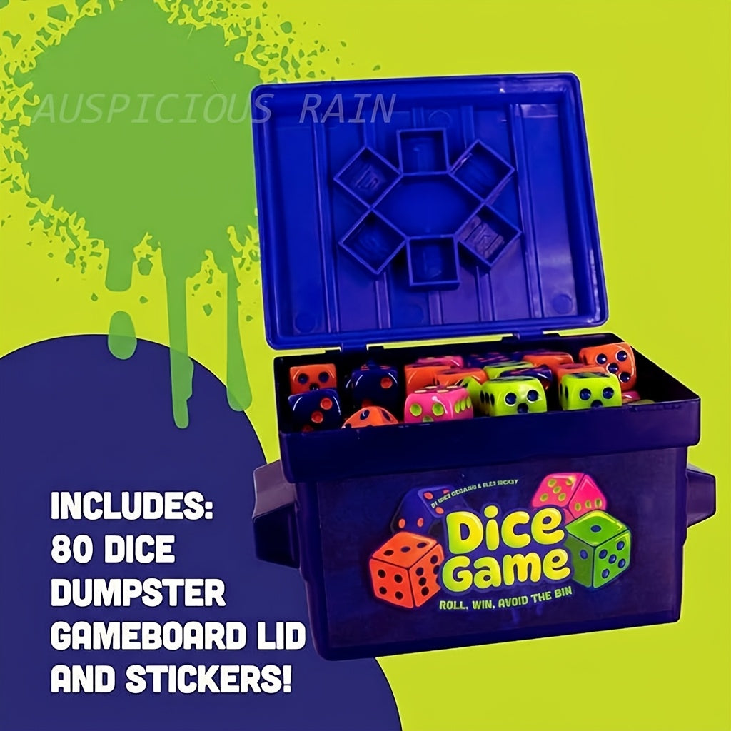 Fast Paced Dice Rolling Board Game 80 Dice 2-4 Player Addictive Party Game for Adults Game Night Travel Camping Fun Birthday Gift
