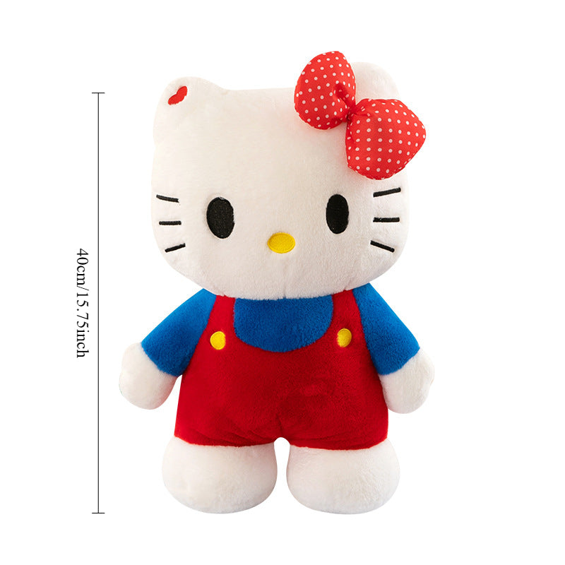 Hello Kitty Large Plush Doll 40cm Stuffed Toy Soft Anime Pillow Cute Kawaii Cat Gift for Girls Kids Holiday Birthday Christmas