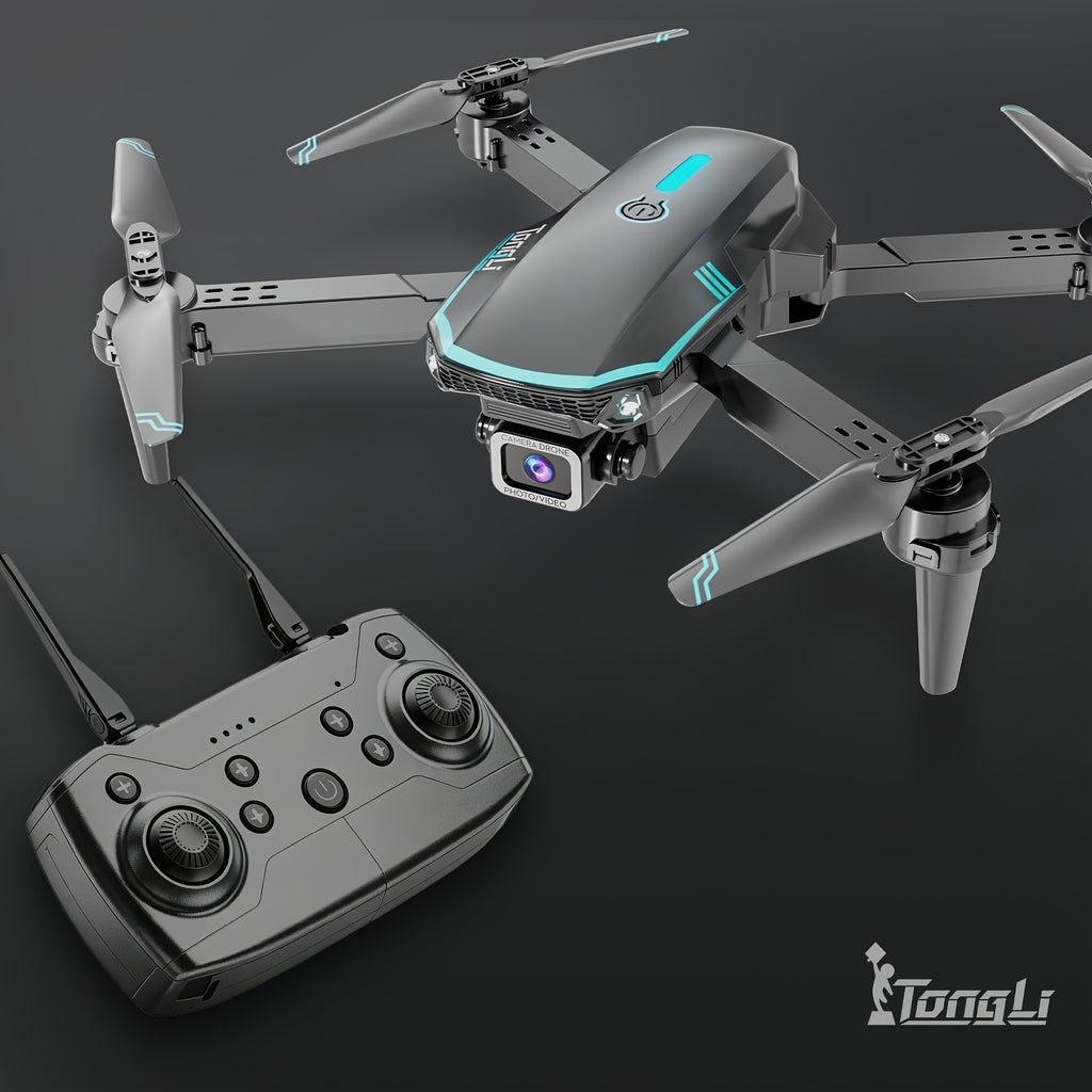 FPV RC Drone with Camera Headless Mode Altitude Hold One-Button Takeoff Landing 360 Flip 3-Speed Switching Storage Bag Photography Gift
