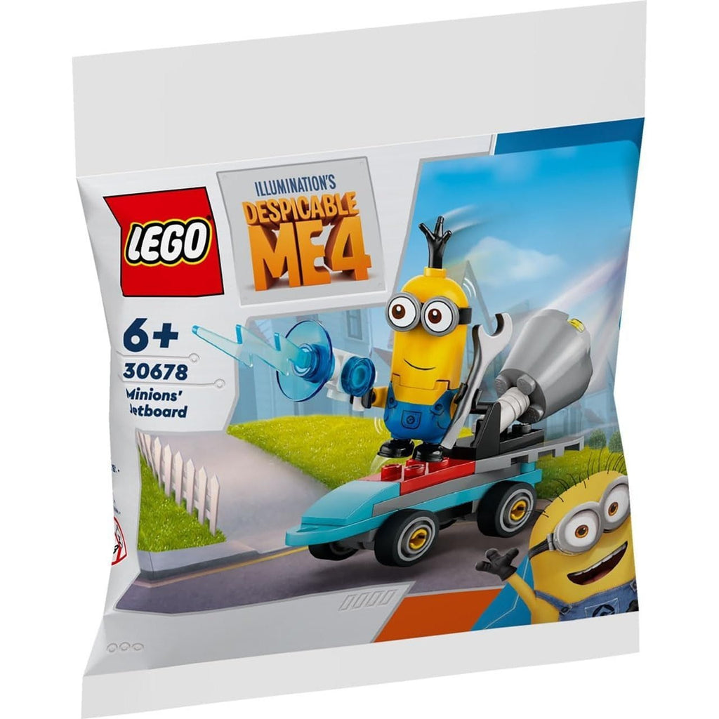 LEGO Minions 30678 Jetboard Polybag – Buildable Minion Figure with Frost Jet & Wrench, Quick Build Beginner Set for Kids Ages 6+ – Stocking Stuffer, Party Favor & Collectible Gift