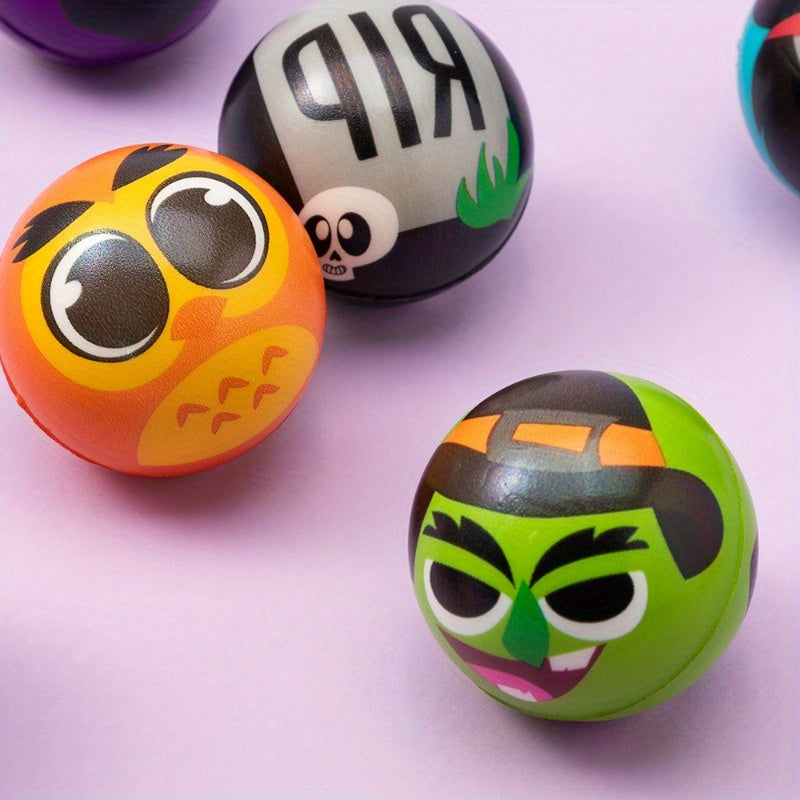 Halloween Stress Balls 24 Pack – Assorted Designs & Colors Squeeze Toys for Kids, Halloween Party Favors, Trick or Treat Toys for Boys and Girls