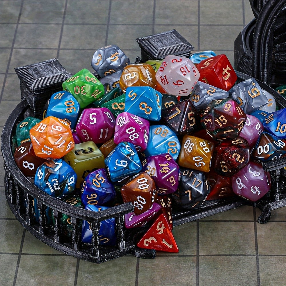 182pcs DND Dice Set Polyhedral 26 Complete Sets D20 D12 D10 D8 D6 D4 for D&D RPG MTG Tabletop Games with Flannel Bag Gamemaster Gift