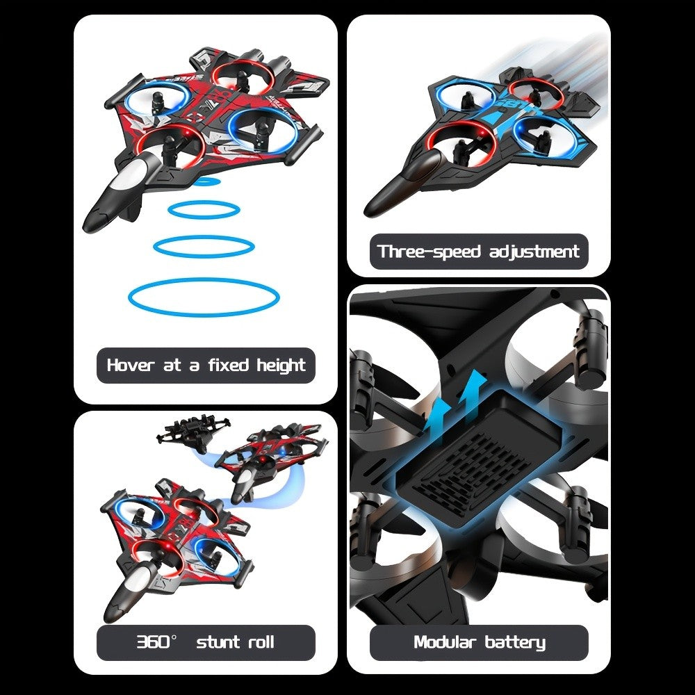 RC Drone for Beginners Kids Adults Height Adjusting Optical Flow Hovering One Click Flip Collision Proof Indoor Outdoor Remote Control Quadcopter Gift