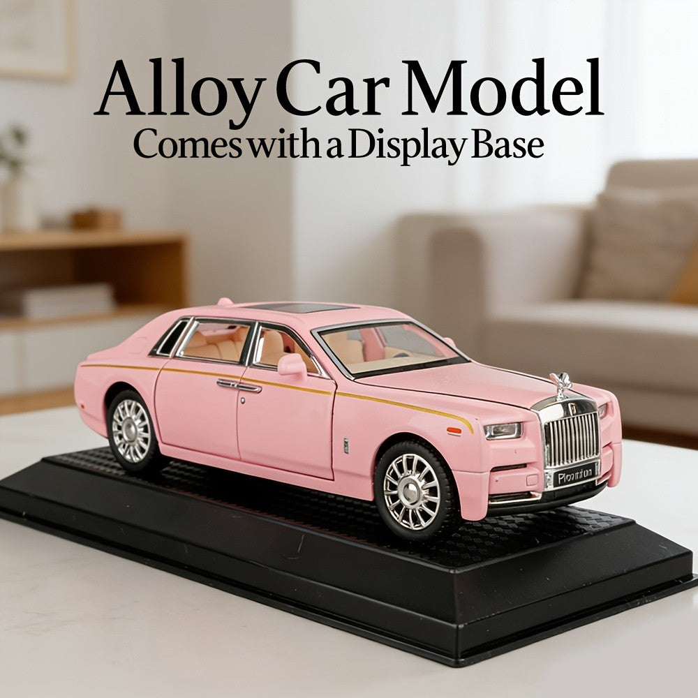Openable Doors Zinc Alloy Die-Cast Car Model with Display Base – Highly Detailed Static Collectible Decoration, Perfect Gift for Car Enthusiasts, Birthdays & Christmas