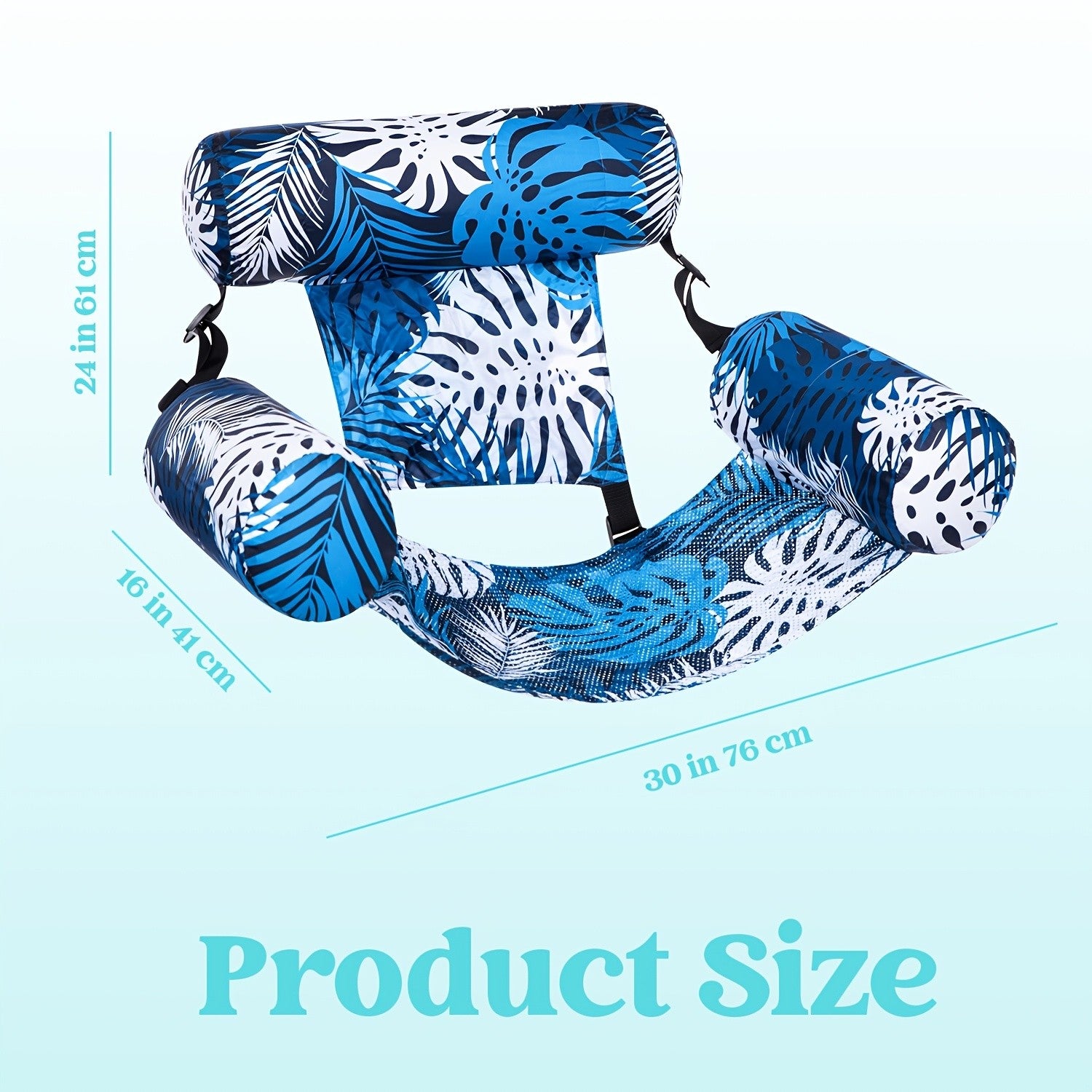 Inflatable Pool Float Chair Leaf Design Lounger for Adults – Portable Floating Seat for Pool Beach Lake Summer Party, 1 or 2 Pack