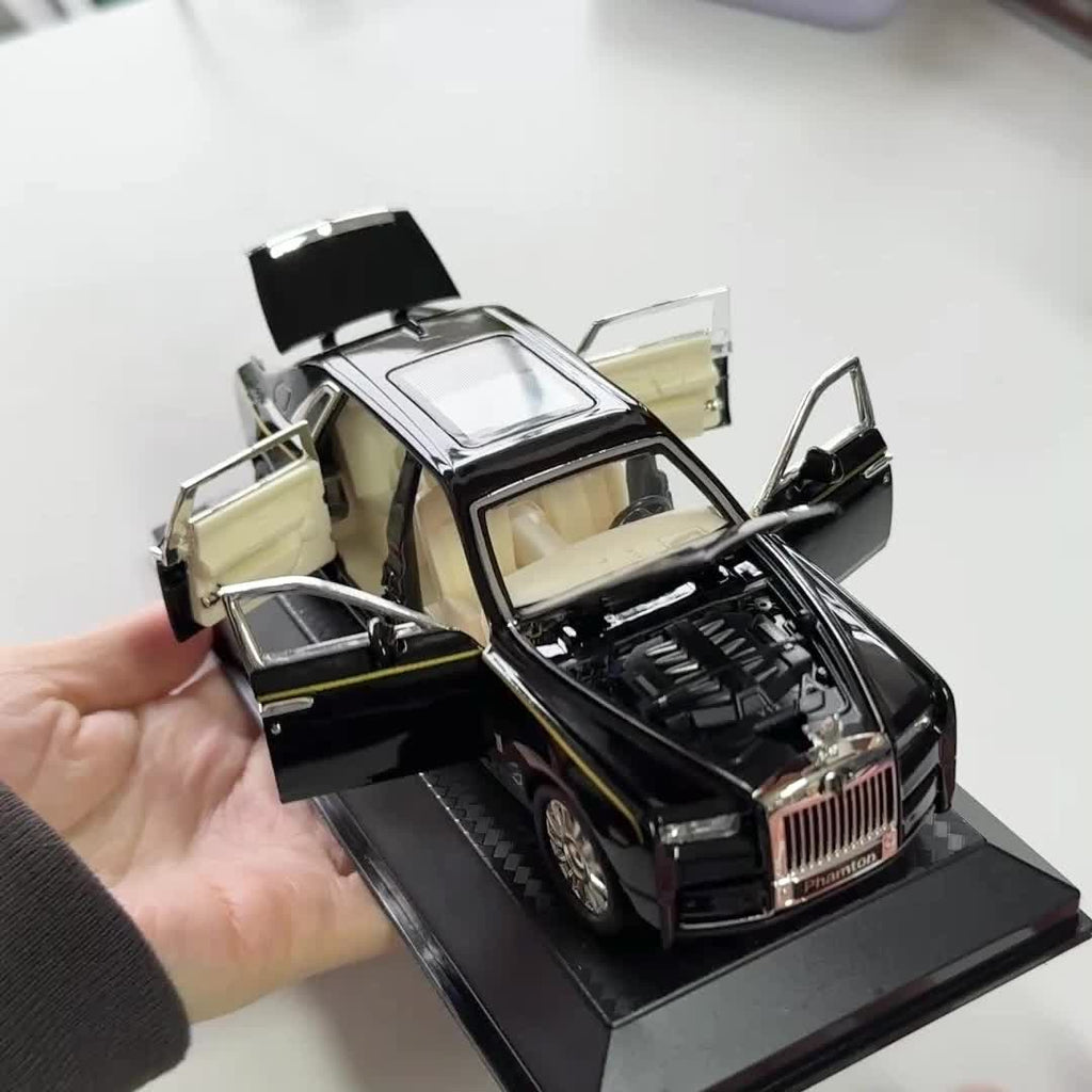 Openable Doors Zinc Alloy Die-Cast Car Model with Display Base – Highly Detailed Static Collectible Decoration, Perfect Gift for Car Enthusiasts, Birthdays & Christmas