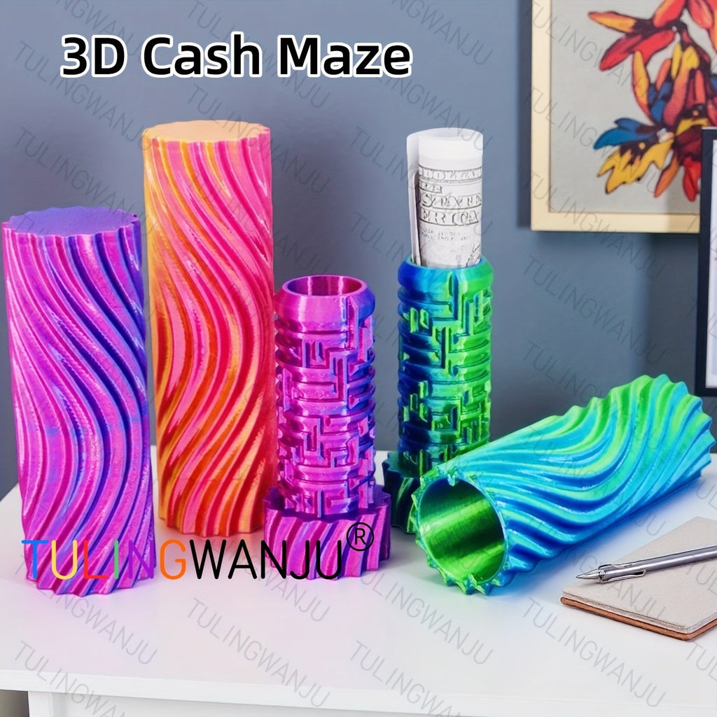 3D Cash Maze Puzzle Gift Box 6-Pack – Novelty Money Gift Container with Maze Challenge – Fun Present Box for Christmas, Halloween & Easter – Unique Gift Idea for Kids & Adults