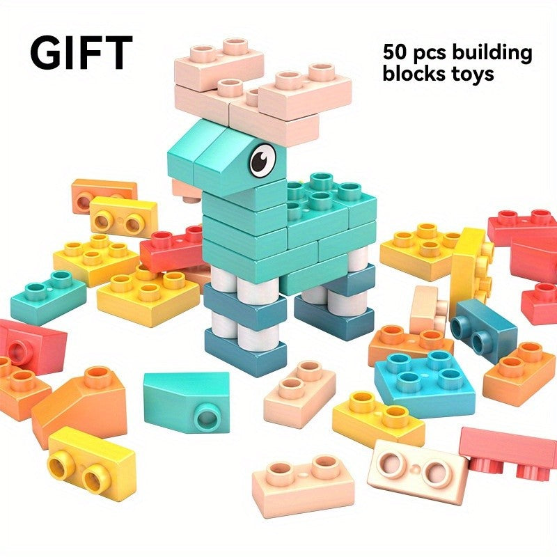 Kids Building Block Table Set with Chair and Storage 16.5x12.6 Inch LEGO Compatible Activity Desk for Boys Girls Ages 3 Plus - Birthday Christmas Gift