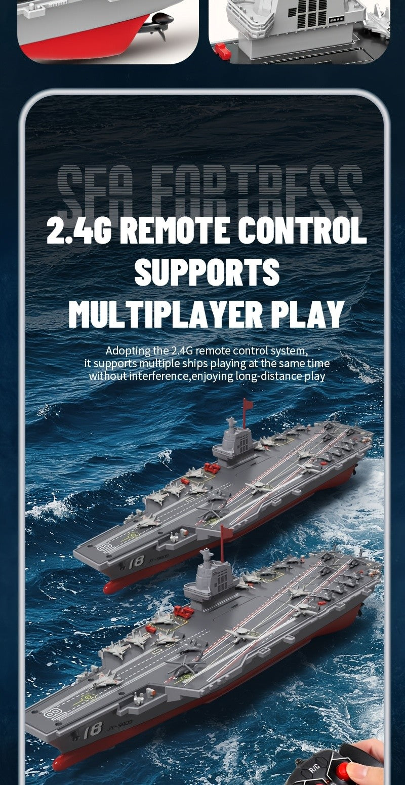 RC Aircraft Carrier Ship 1:800 Scale Fujian Model DIY Assembly Remote Control Boat Water Activated Sound Effects Adult Hobby Gift