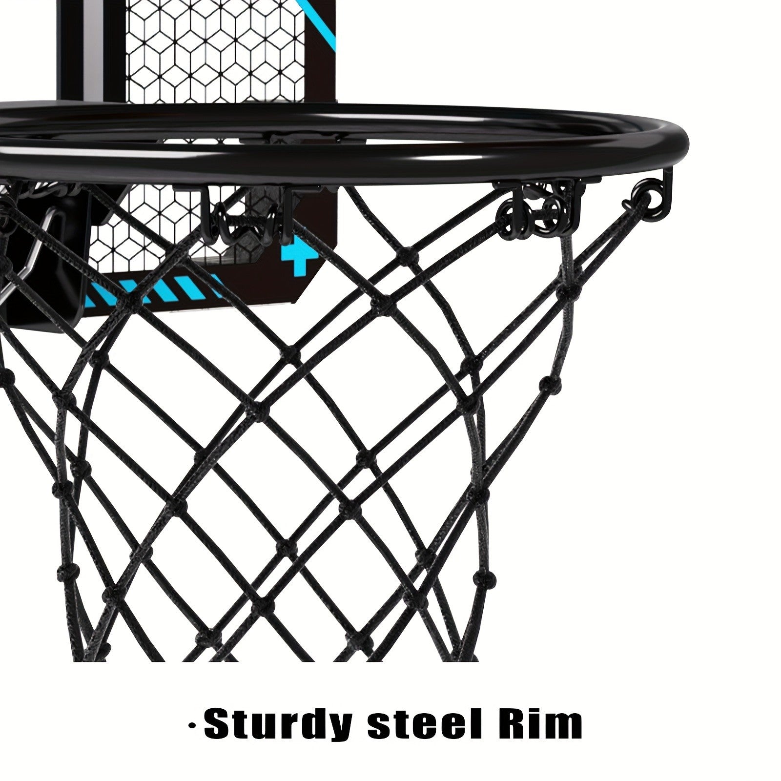 Kids Basketball Hoop Set with LED Lights Electronic Scoreboard 4 Balls Door Stand Indoor Outdoor Sports Toy for Boys Girls - Birthday Christmas Gift