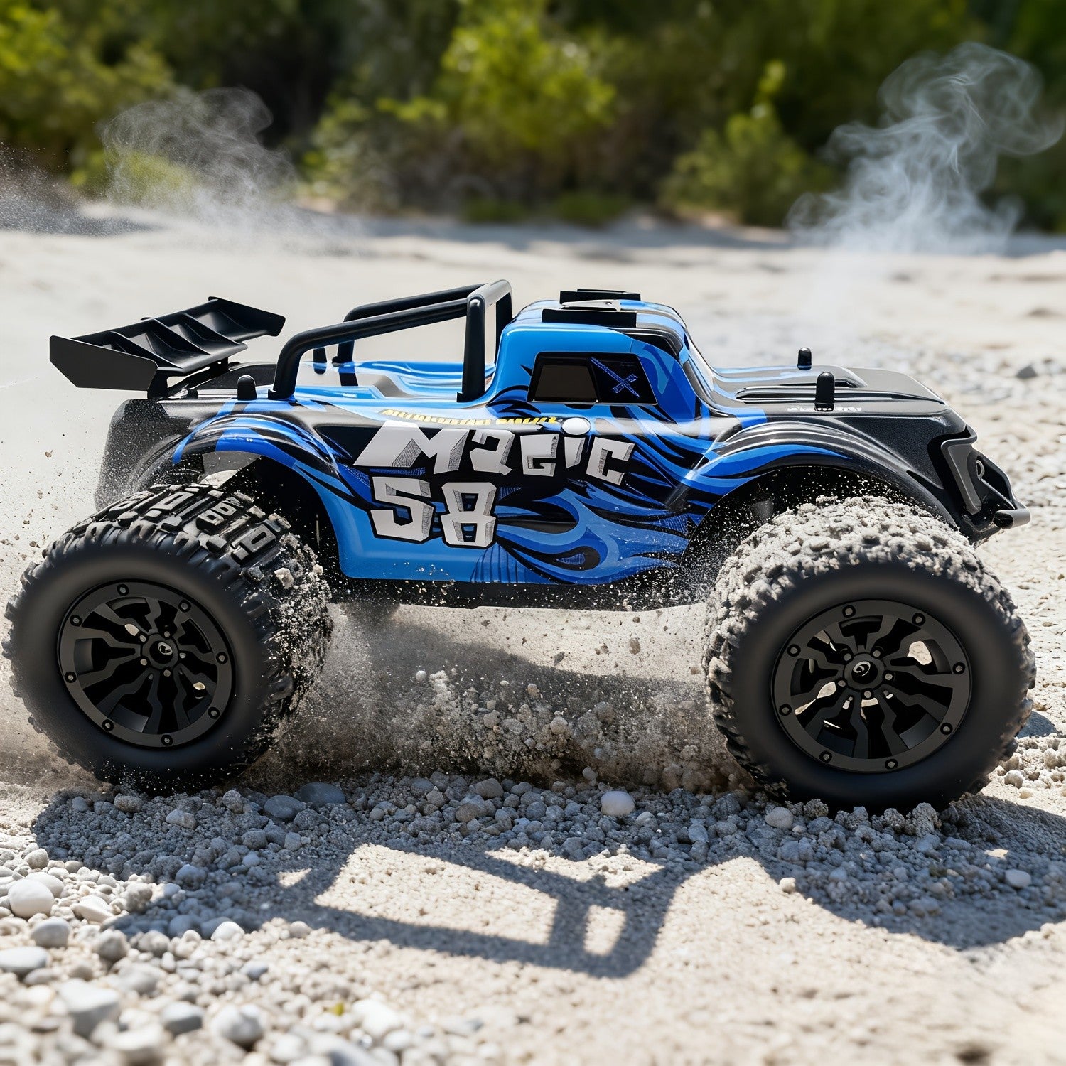1:18 Scale RC Car 25MPH Dual Motor Off-Road Remote Control Car with Dual Color Sturdy Shell – High-Speed Racing Track Car for Boys Kids Halloween Christmas Gift
