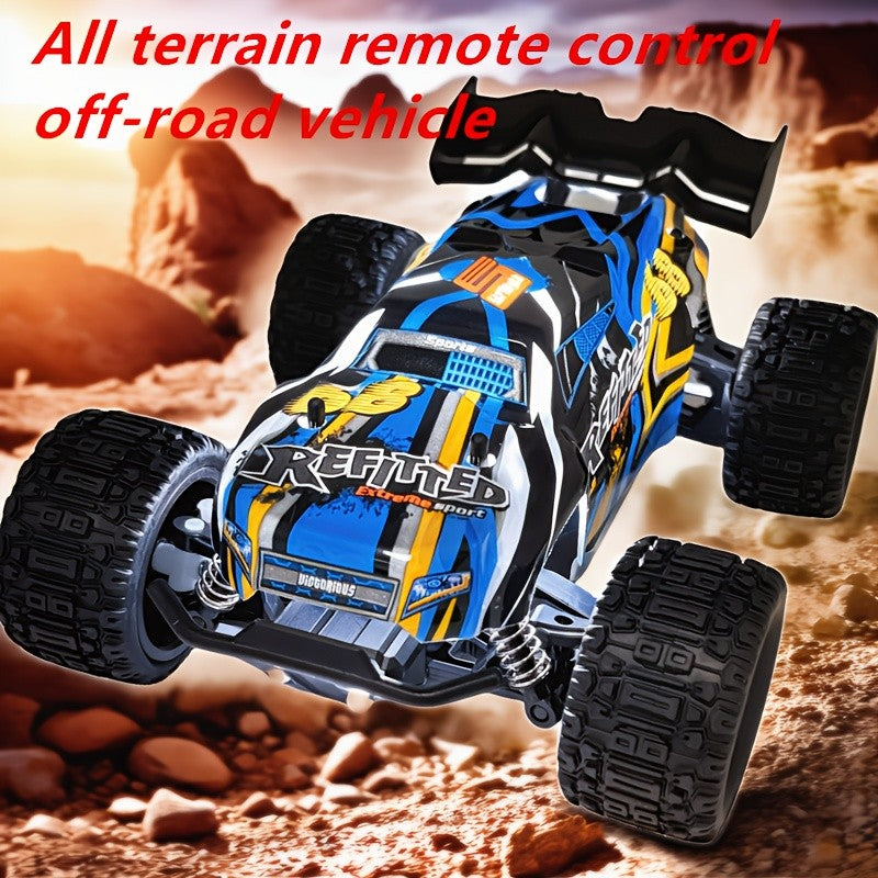 1:18 Scale 4WD High-Speed RC Car 35+ KM/H All-Terrain Off-Road Remote Control Truck - 2.4GHz Hobby-Grade Racing Crawler for Adults Kids Boys Birthday Gift