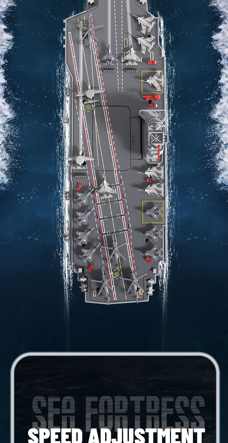 RC Aircraft Carrier Ship 1:800 Scale Fujian Model DIY Assembly Remote Control Boat Water Activated Sound Effects Adult Hobby Gift