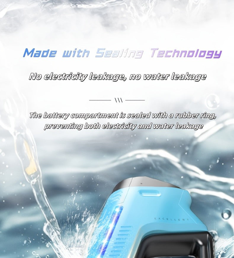 2-Pack Electric Water Gun with LED Light & 40ft Range – USB Rechargeable Auto-Fill Pulse Jet Squirt Gun for Pool Beach Backyard Kids Adults