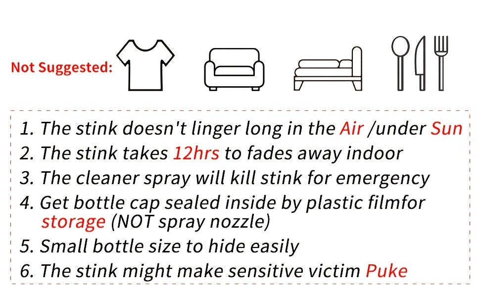 Fart Spray Extra Strong 2-Pack – Potent Stink Bomb Prank Gag Gift for Adults & Teens – Non-Toxic Smell Prank – April Fools, White Elephant, Secret Santa & Stocking Stuffer