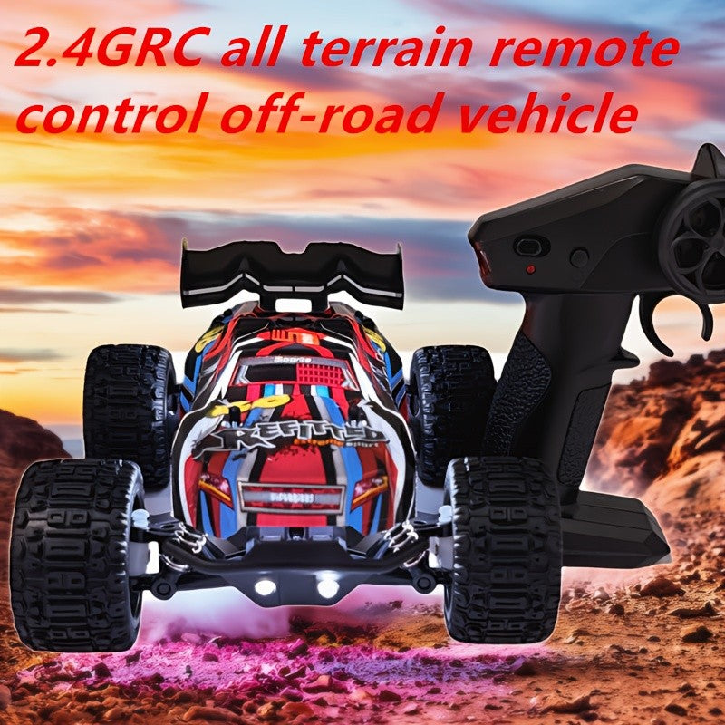 1:18 Scale 4WD High-Speed RC Car 35+ KM/H All-Terrain Off-Road Remote Control Truck - 2.4GHz Hobby-Grade Racing Crawler for Adults Kids Boys Birthday Gift