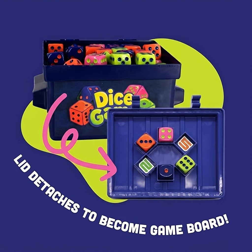 Fast Paced Dice Rolling Board Game 80 Dice 2-4 Player Addictive Party Game for Adults Game Night Travel Camping Fun Birthday Gift