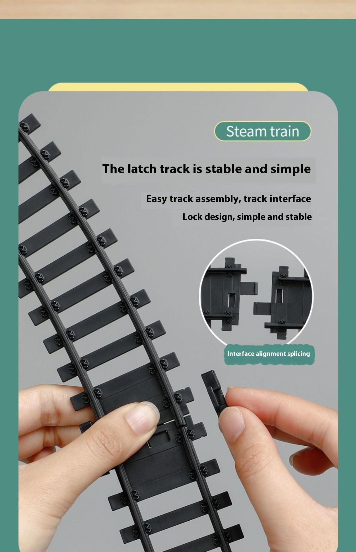 T627A Retro Steam Train Set with LED Lights, Smoke Spray & Realistic Sound Effects – 7-Piece USB Rechargeable Electric Train Toy Gift