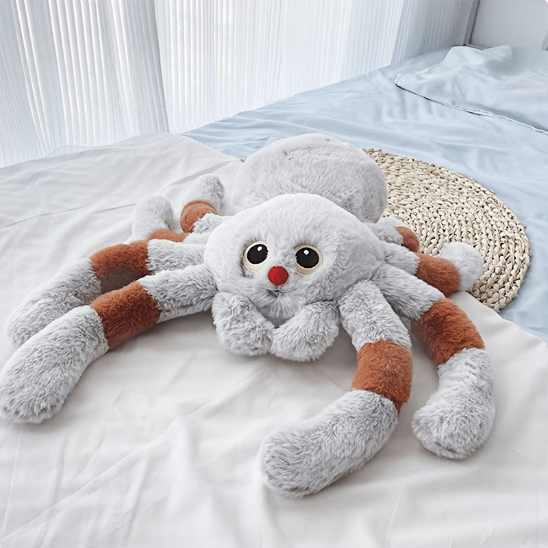 Spider Plush Toy Stuffed Animal - Mixed Color Polyester Fiber Soft Spider Plush, Sofa Pillow, Home Decor, Halloween Christmas Decoration, Birthday Gift for Women Girls Spider Lovers