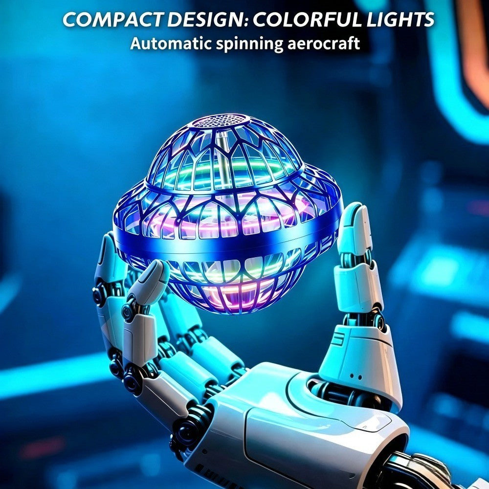 Flying Ball Toy Hand Controlled Induction - LED Luminous UFO Magic Flying Orb, USB Rechargeable, Endless Tricks, Kids Party Gift for Boys & Girls