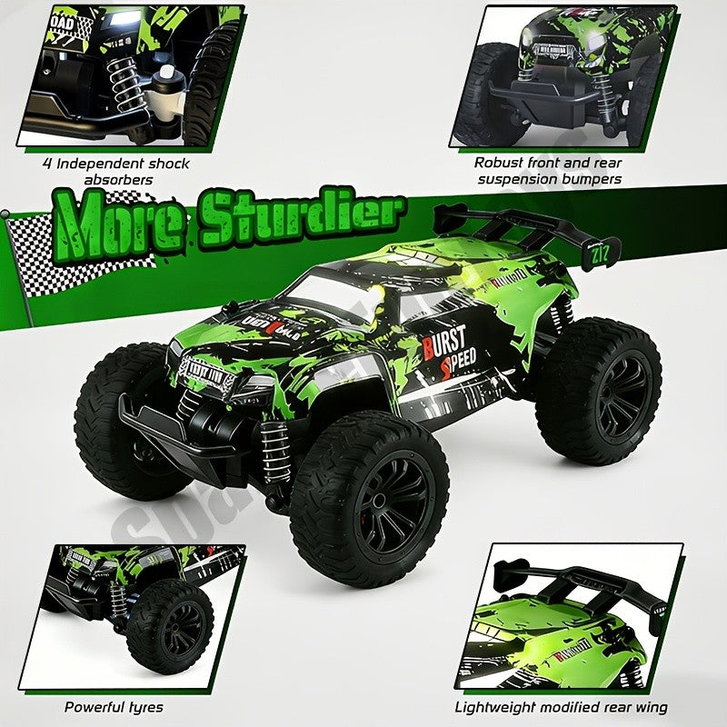 High-Speed 4WD Off-Road RC Truck 40KM/H+ Racing Class All-Terrain Remote Control Car with 2.4GHz Controller – Fast RC Vehicle Gift for Boys Kids Ages 3+