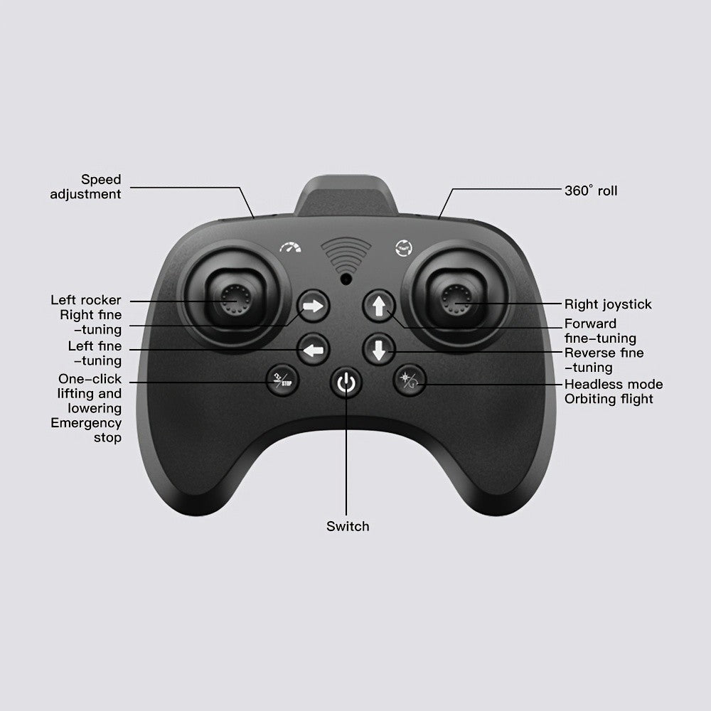 RC Drone for Beginners Kids Adults Height Adjusting Optical Flow Hovering One Click Flip Collision Proof Indoor Outdoor Remote Control Quadcopter Gift