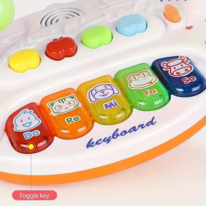 Kids Piano Keyboard Toy with Light Up Keys & Pre-Loaded Songs – Early Music Education for Toddlers Boys Girls Birthday Christmas Gift No Battery Needed