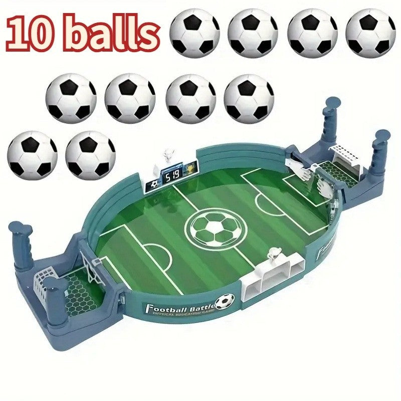 Kids Portable Tabletop Football Game Set Ages 3-6 with 6 Balls Standalone Table Design Family Party Game Christmas Halloween Thanksgiving Gift