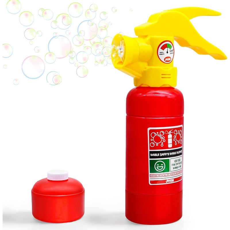 Halloween Fire Extinguisher Bubble Machine – 1000+ Bubbles with 7.78oz Solution, Automatic Bubble Blower for Kids Indoor Outdoor Halloween Birthday Party