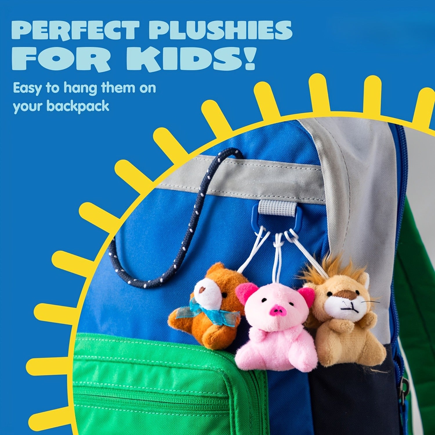 72 Pack Mini Plush Animals Bulk Assortment – 72 Unique Designs 2.5-3 Inch Stuffed Animal Figures with Hanging Loop, Carnival Prizes, Party Favors, Classroom Rewards, Stocking Stuffers