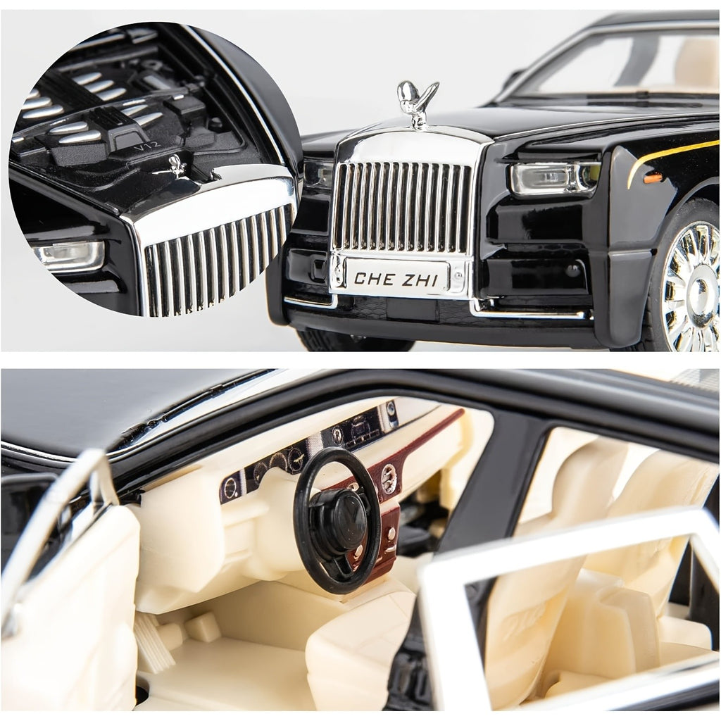 Openable Doors Zinc Alloy Die-Cast Car Model with Display Base – Highly Detailed Static Collectible Decoration, Perfect Gift for Car Enthusiasts, Birthdays & Christmas