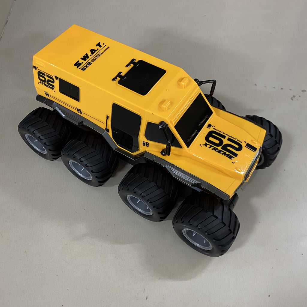 Amphibious RC Truck 8-Wheel Drive 4-Motor Armored Climbing Off-Road Vehicle, Oversized Remote Control Car for Kids Adults, Christmas Halloween Thanksgiving Gift