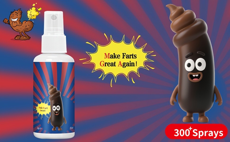 Fart Spray Extra Strong 2-Pack – Potent Stink Bomb Prank Gag Gift for Adults & Teens – Non-Toxic Smell Prank – April Fools, White Elephant, Secret Santa & Stocking Stuffer