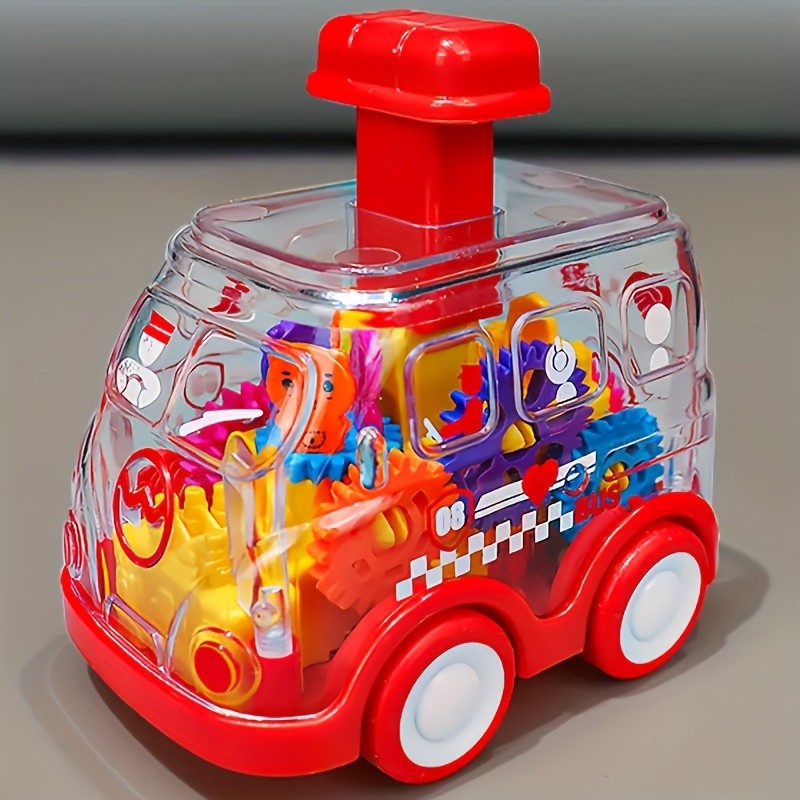 Model Gear Cars Toy Set for Kids – Interlocking Mechanical Gear Vehicle Building Toy, STEM Learning Gift for Boys Girls Ages 3+, 3 Pack