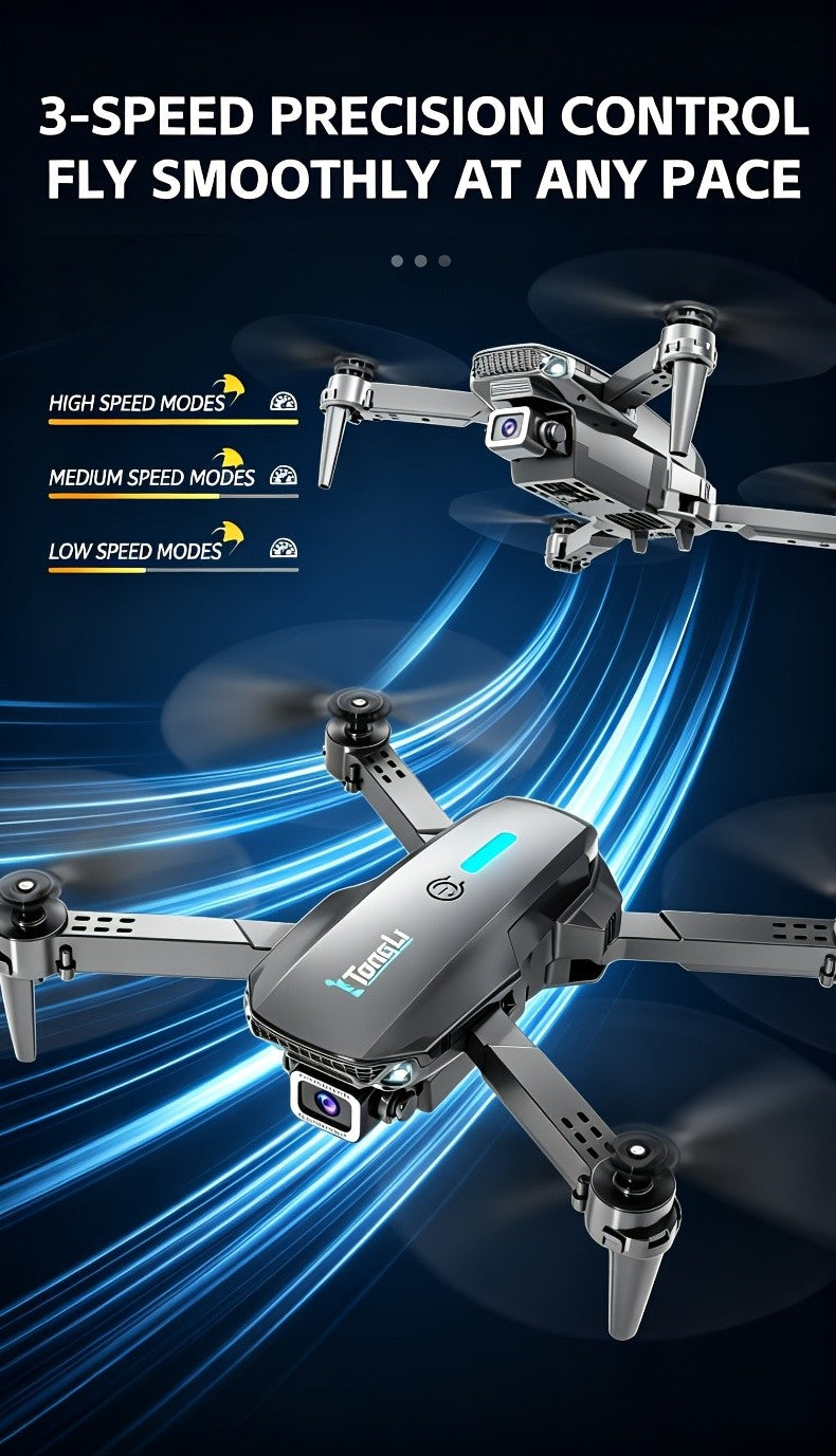 FPV Camera Drone with Dual Camera & Altitude Hold – Aerial Photography RC Quadcopter, Headless Mode, Gesture Photo, One-Key Takeoff/Landing, Drop-Resistant, Beginner & Kids Gift