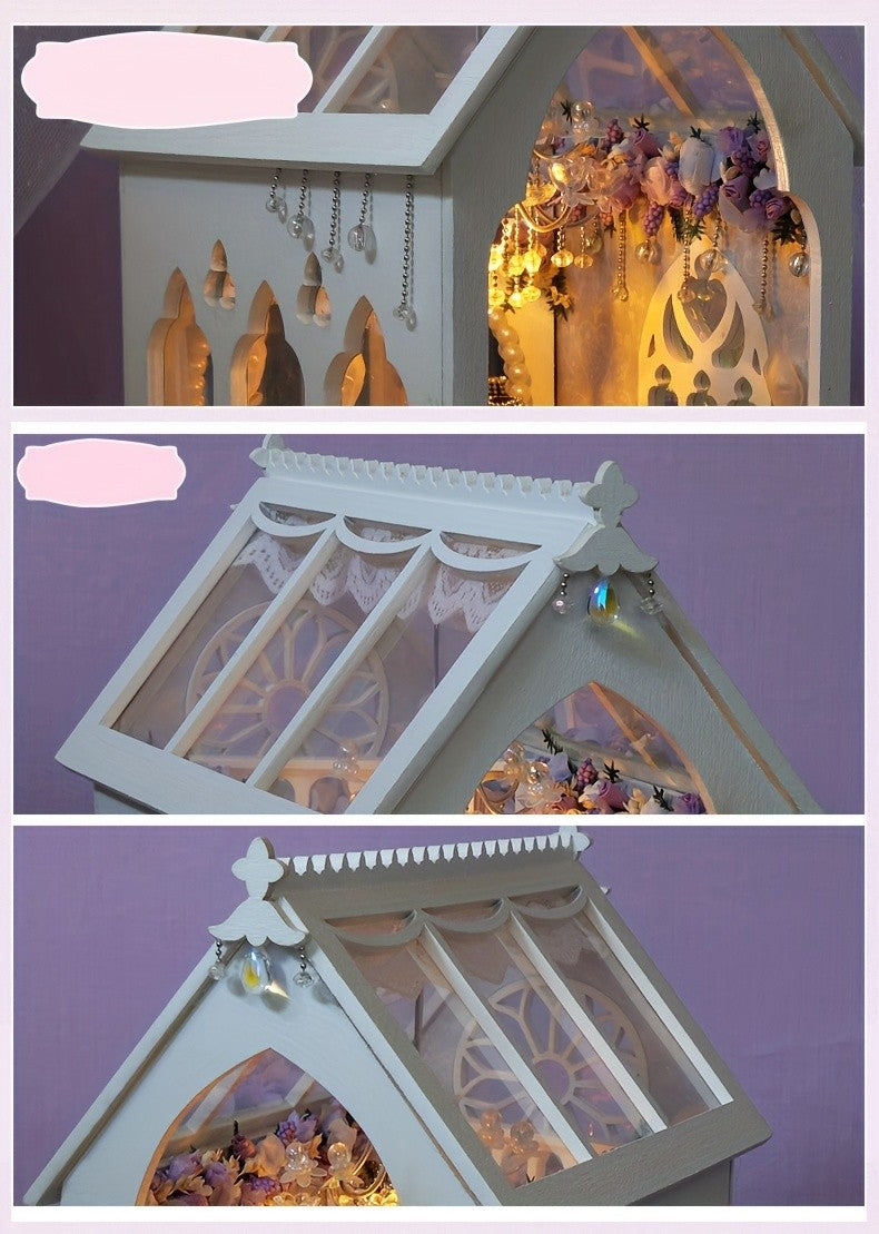 Wedding Dress Shop Miniature Dollhouse DIY Kit – Build Your Own Bridal Boutique with Furniture & Home Decor, Creative Craft Building Set for Teens Adults Ages 14+ Birthday Valentine Gift