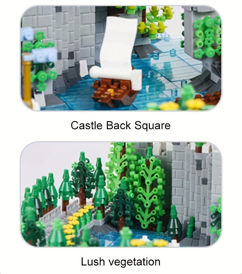 Princess Castle Building Blocks 3600pcs Fairytale Construction Toy for Girls – Educational Decorative Castle Model Kit with Gift Box, Room Decor – Birthday Valentine Easter Holiday Gift