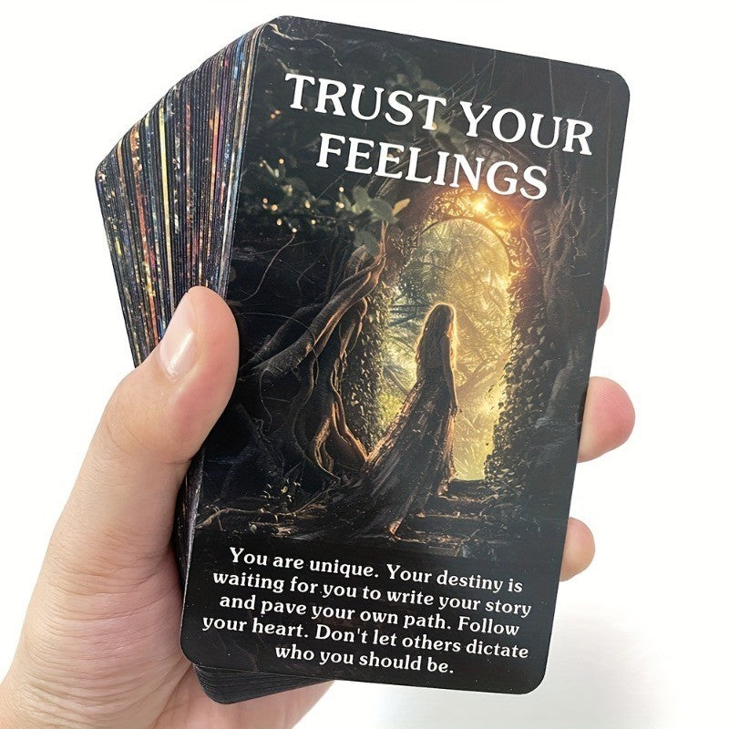 Magic Forest Oracle Cards Nature Inspired Mystical Divination Deck Beginner Tarot Reader Spiritual Guidance Gift for Women Teens Spiritual Seekers