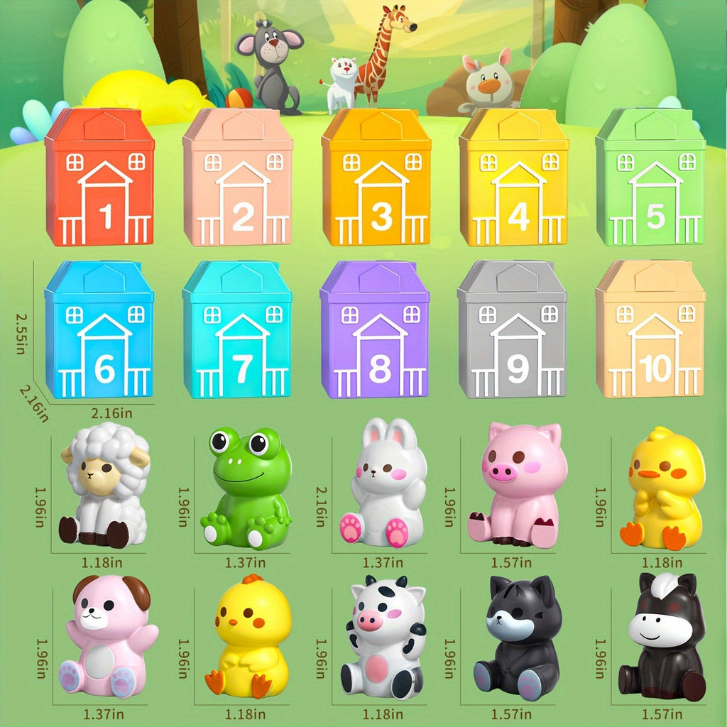 Farm Animal Toys Set of 20 Figures – Educational Playset for Toddlers Boys & Girls Colorful Animal Figurines Birthday Christmas Gift